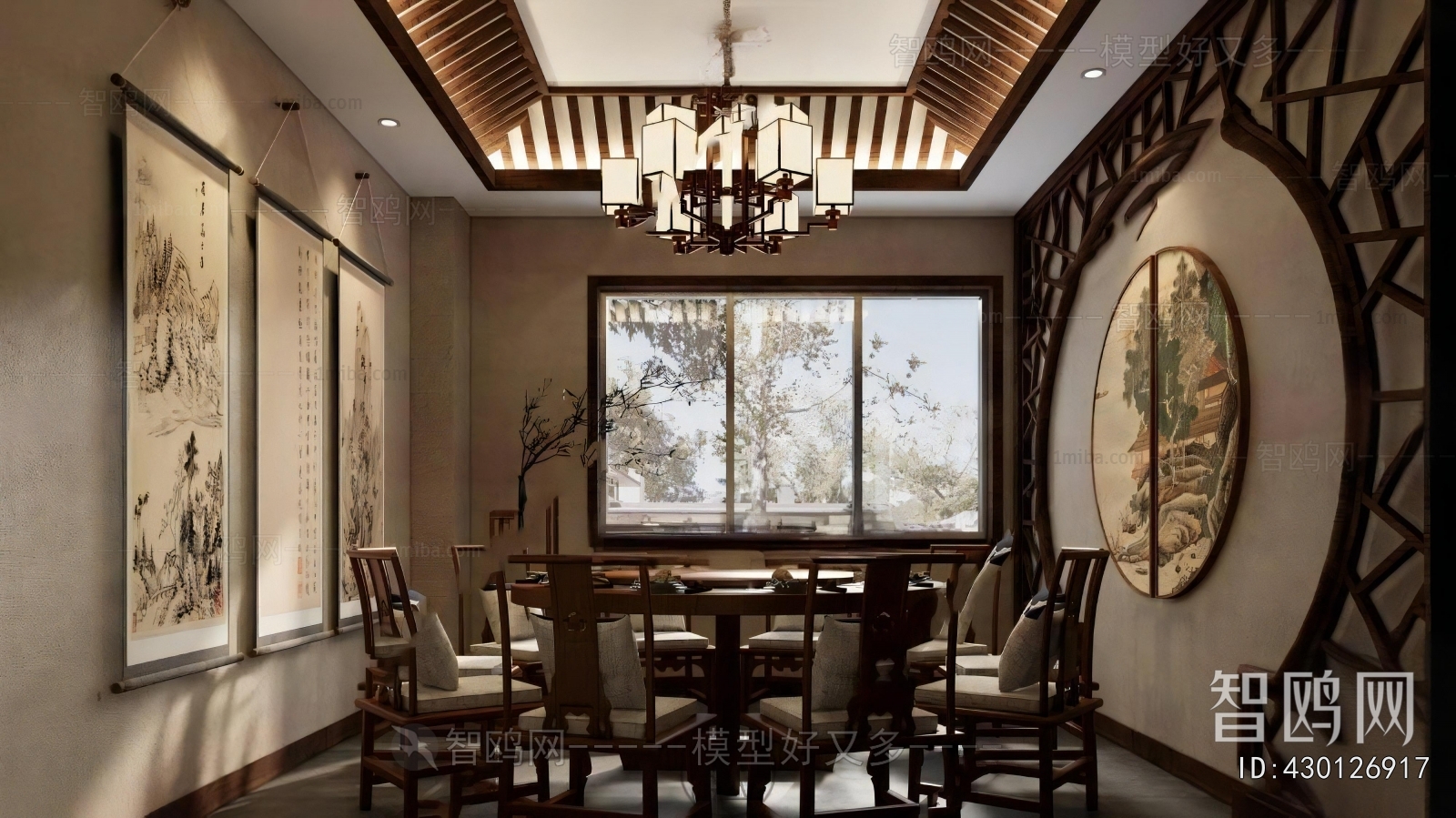 New Chinese Style Chess And Card Room