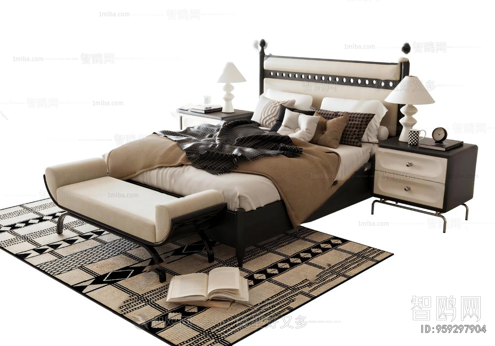 French Style Double Bed