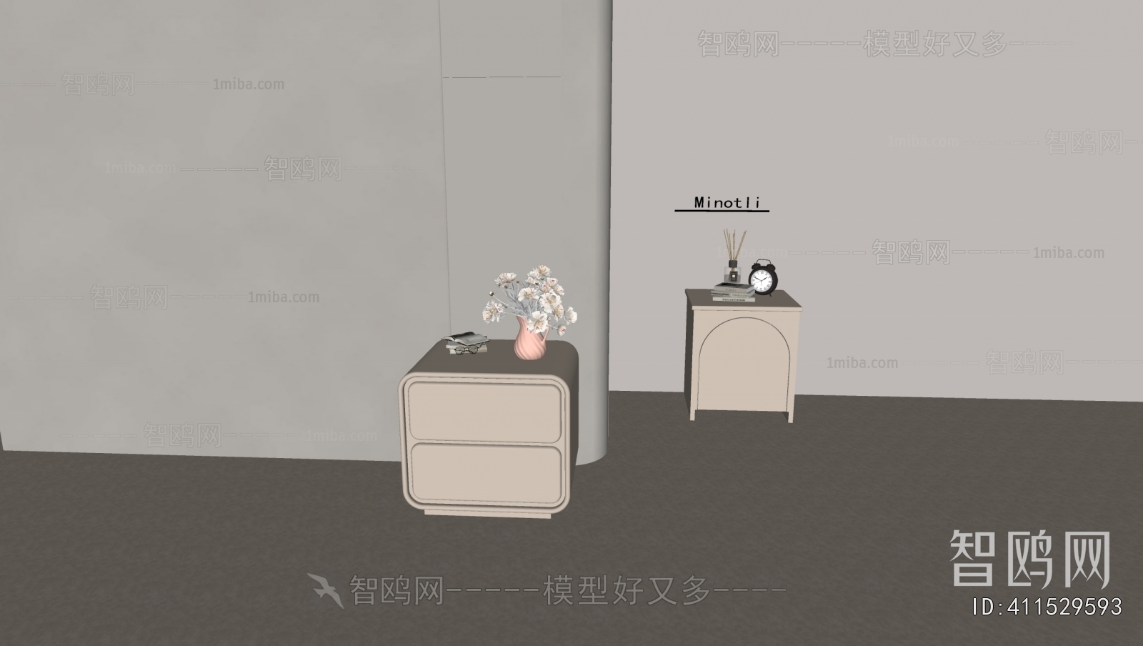 Modern Bedside Cupboard