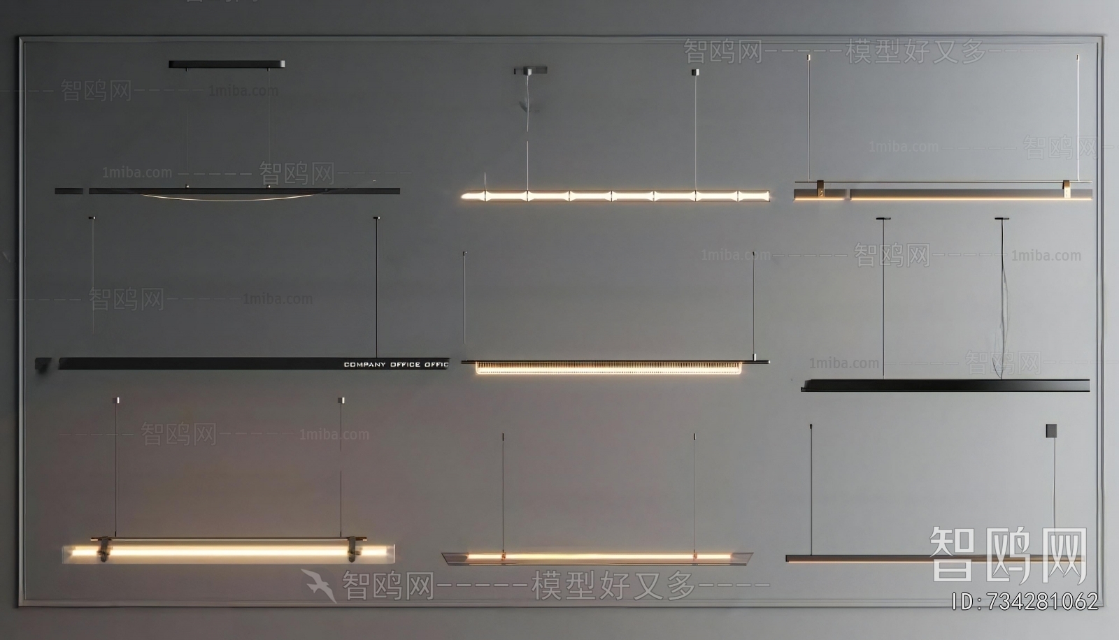 Modern Long Chandelier