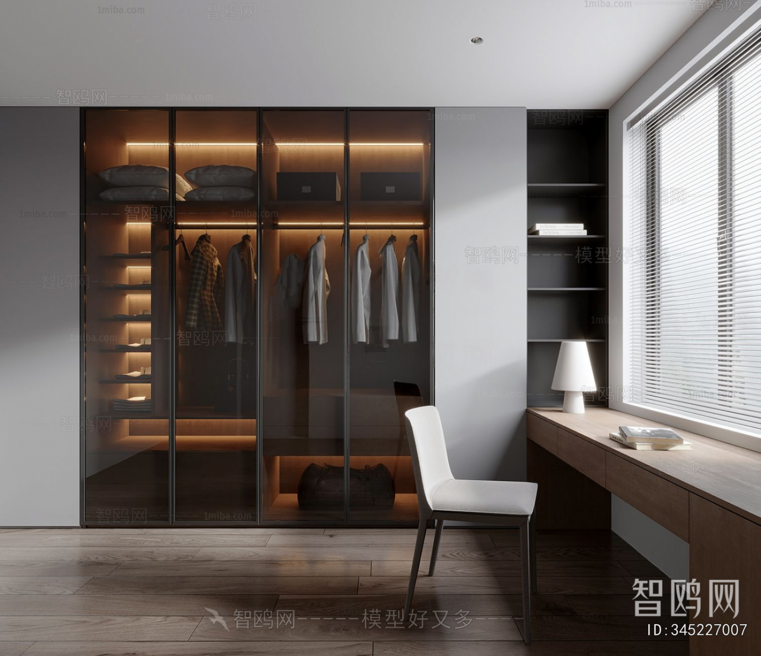 Modern Clothes Storage Area