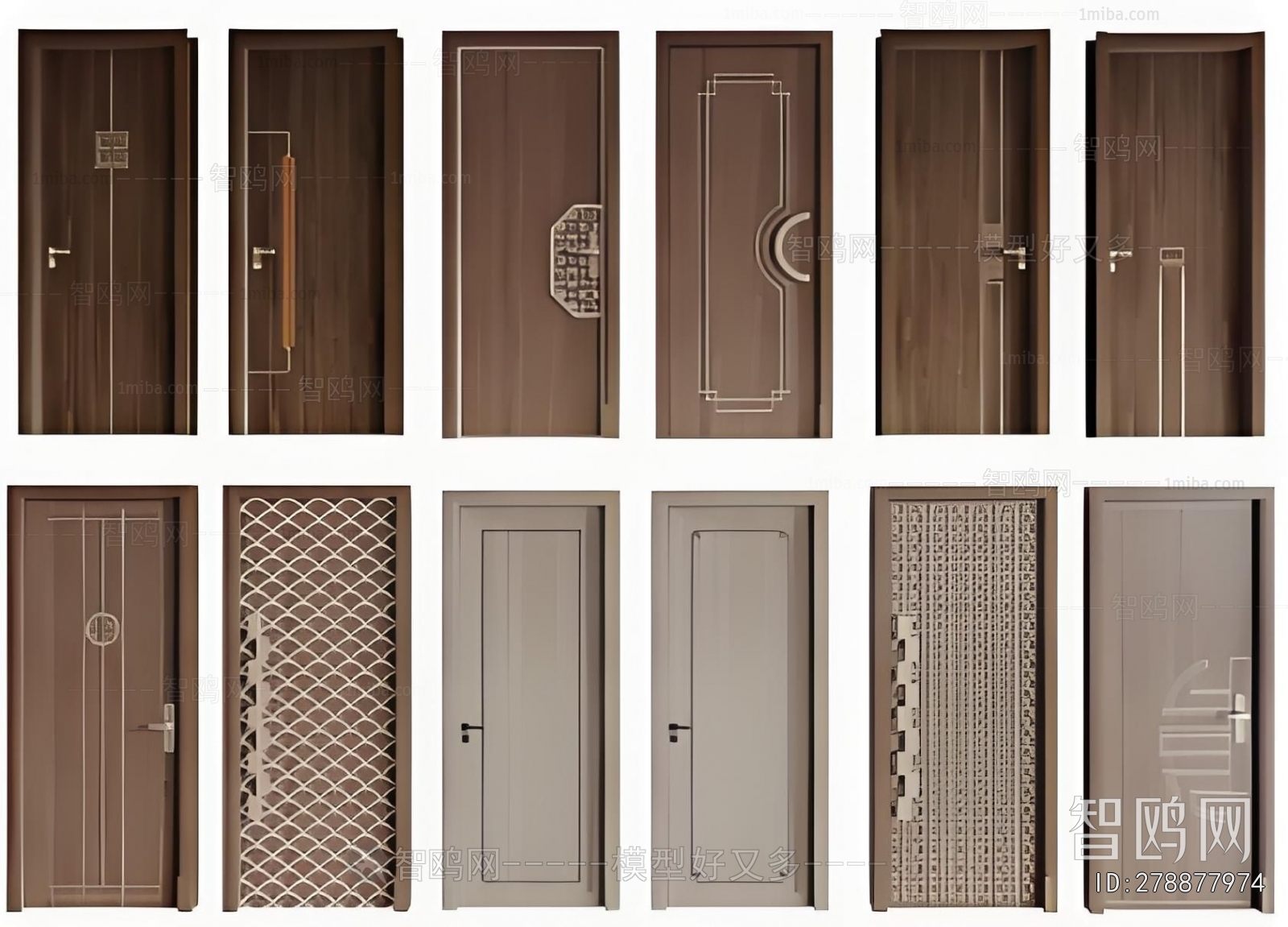 New Chinese Style Single Door