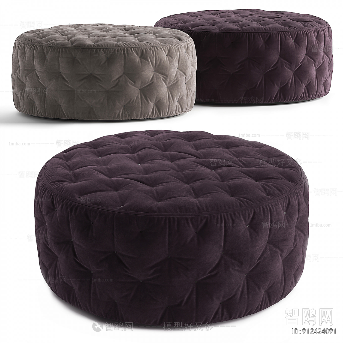 Simple European Style Sofa Stool