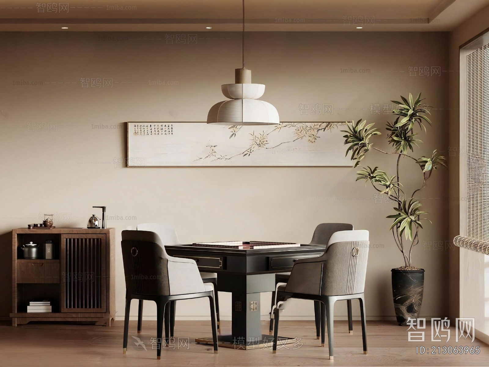 New Chinese Style Chess And Card Room