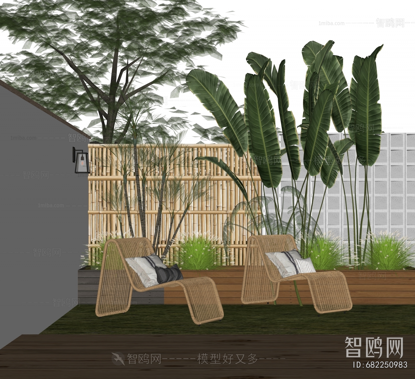 Modern Courtyard/landscape