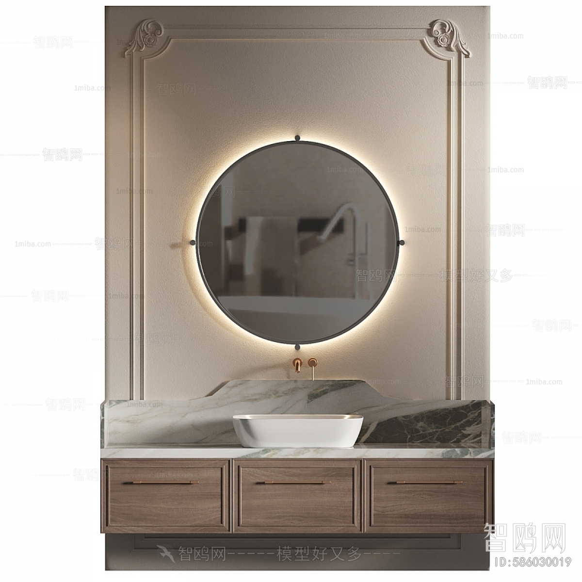 French Style Bathroom Cabinet