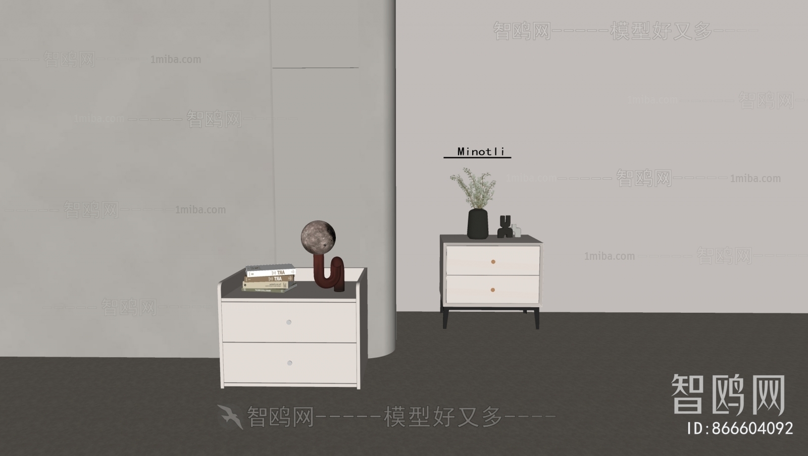 Modern Bedside Cupboard