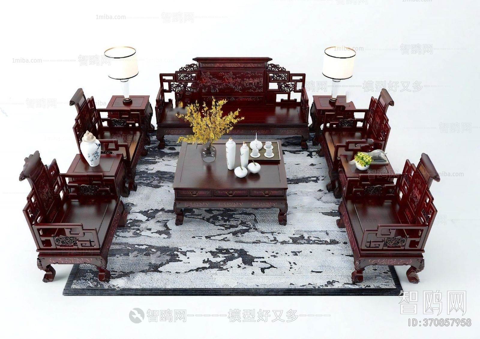 Chinese Style Sofa Combination