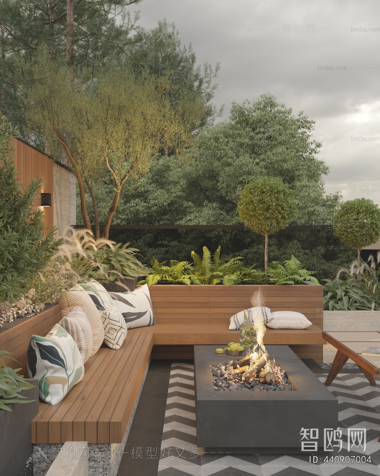 Modern Courtyard/landscape