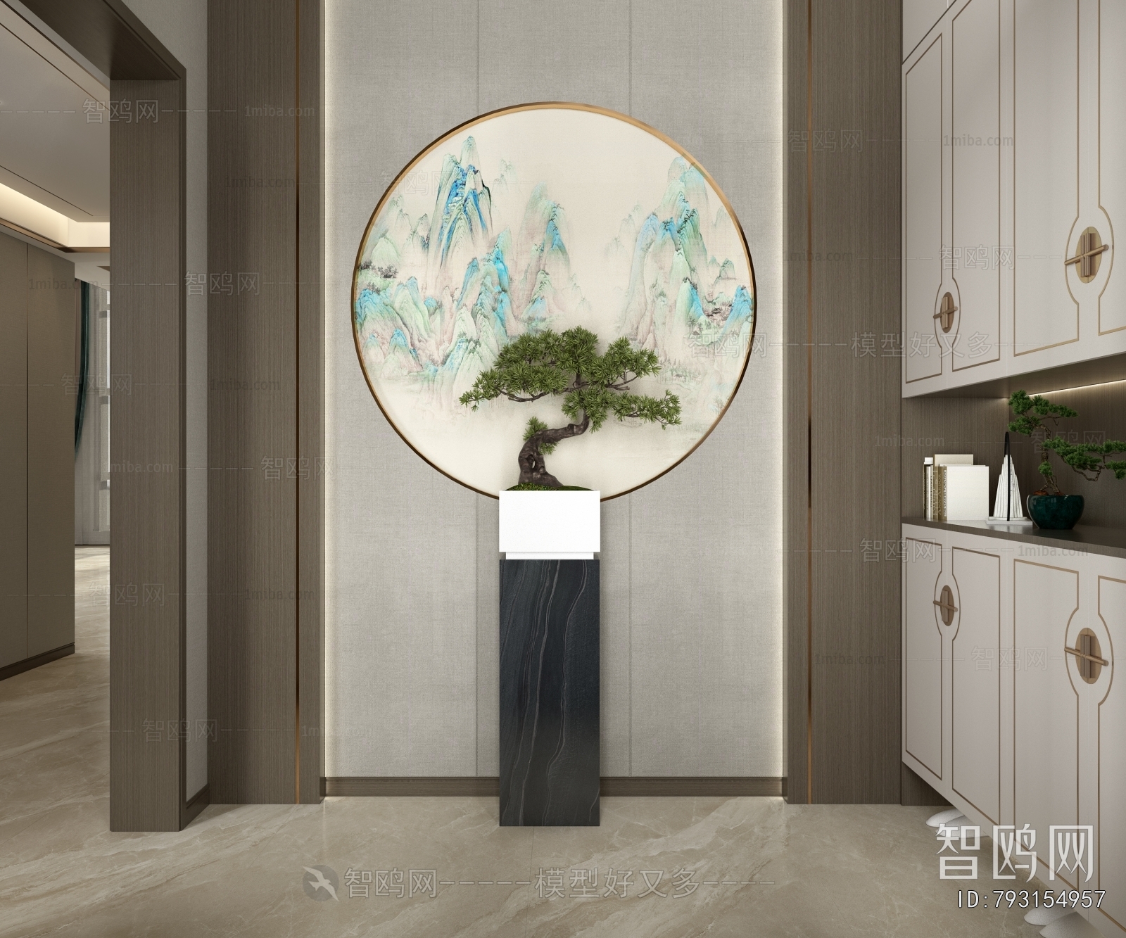 New Chinese Style Hallway