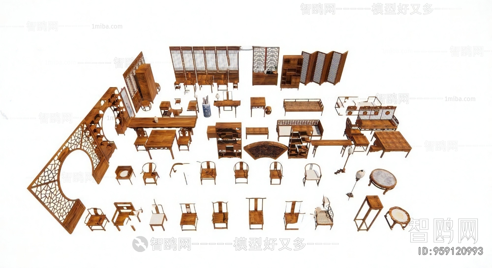 New Chinese Style Lounge Chair