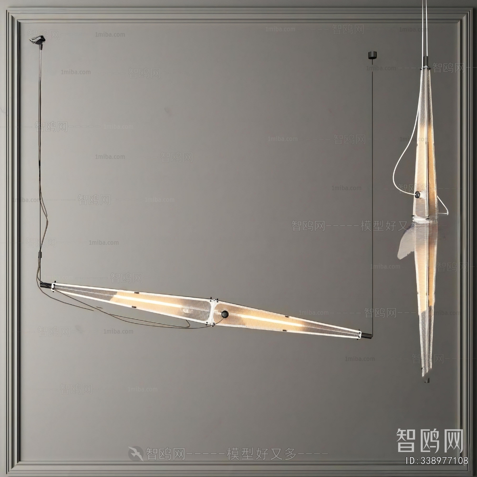 Modern Long Chandelier