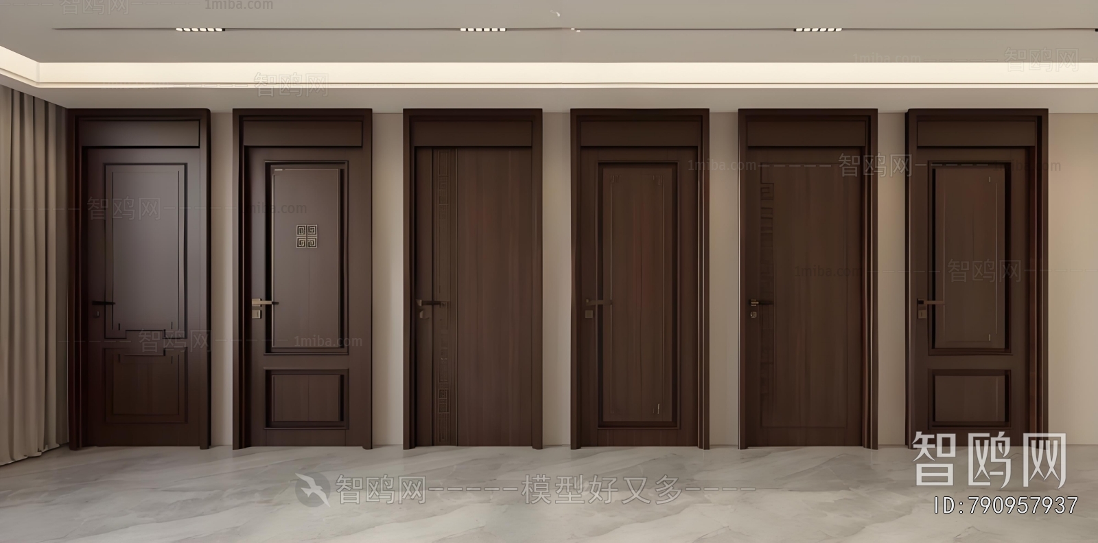 New Chinese Style Single Door