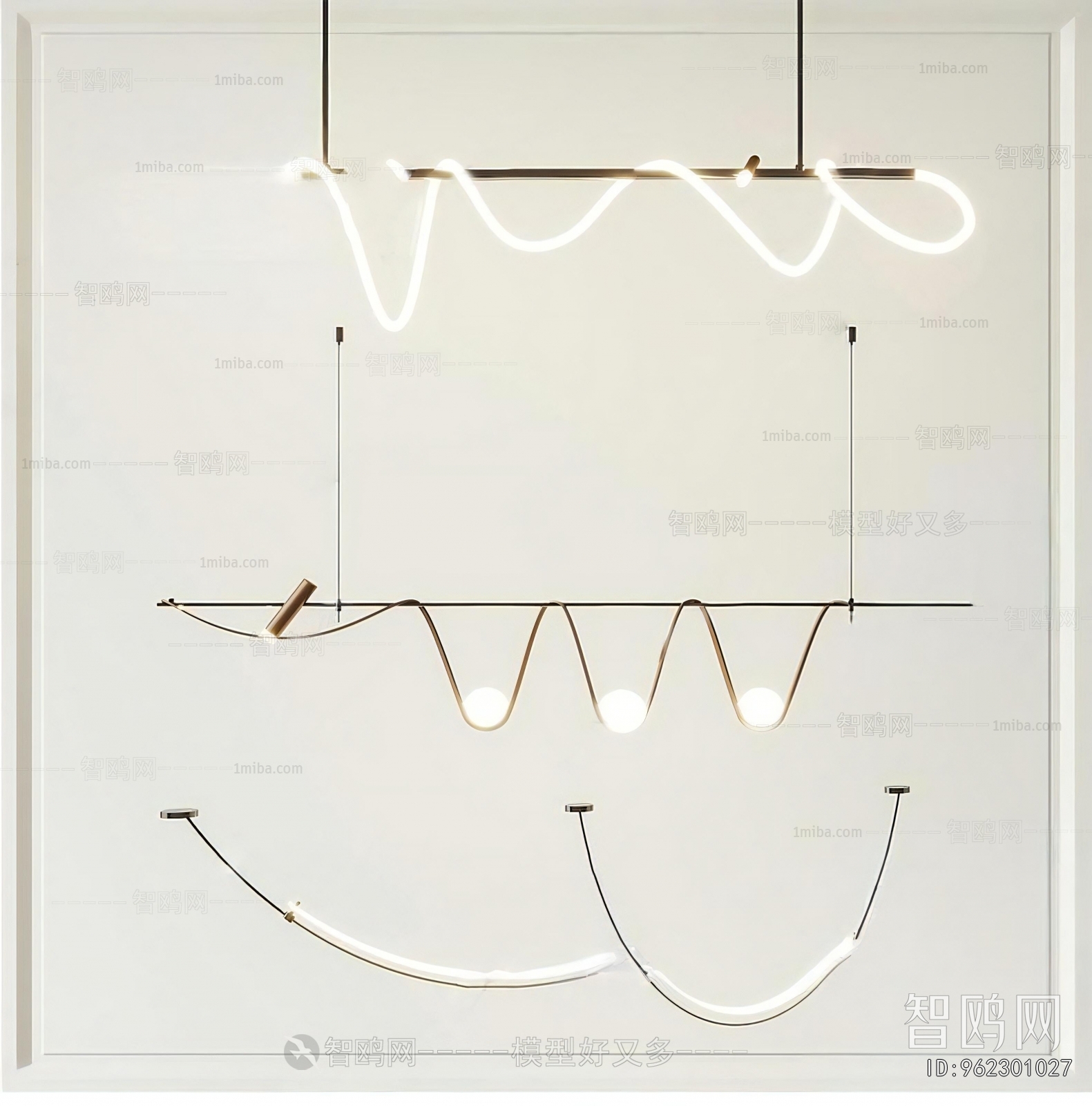 Modern Long Chandelier