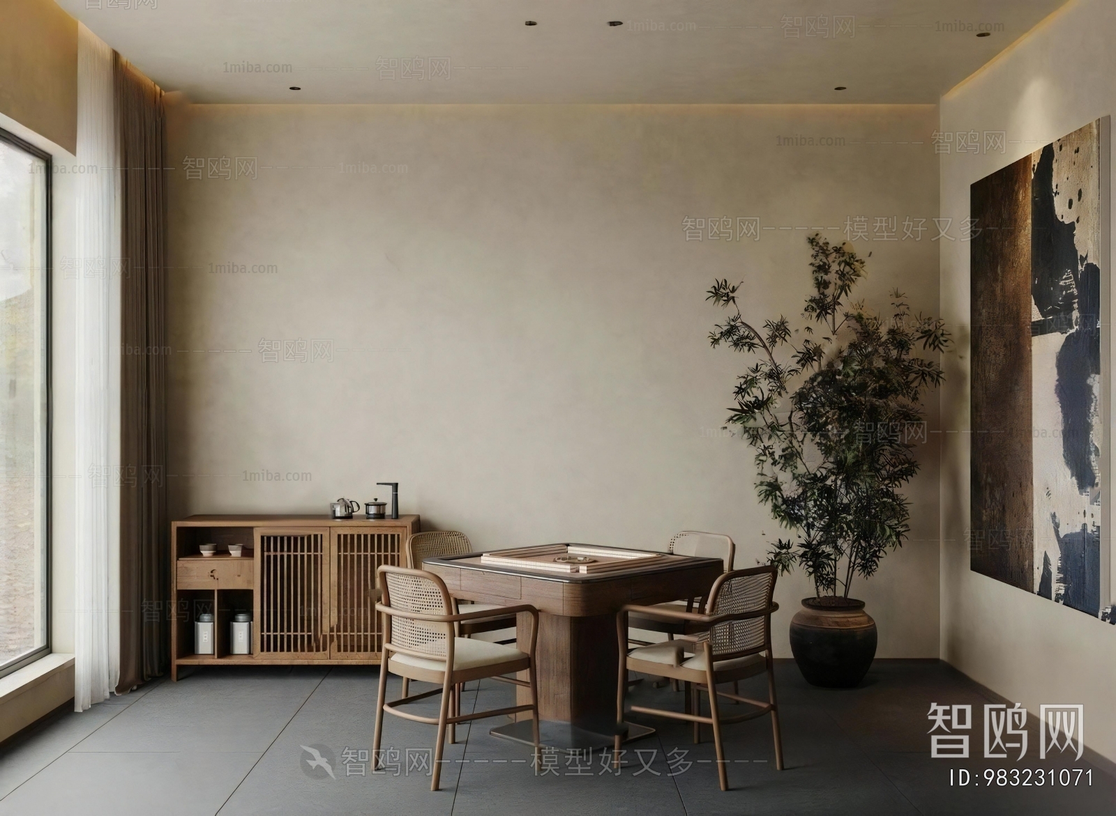 New Chinese Style Chess And Card Room