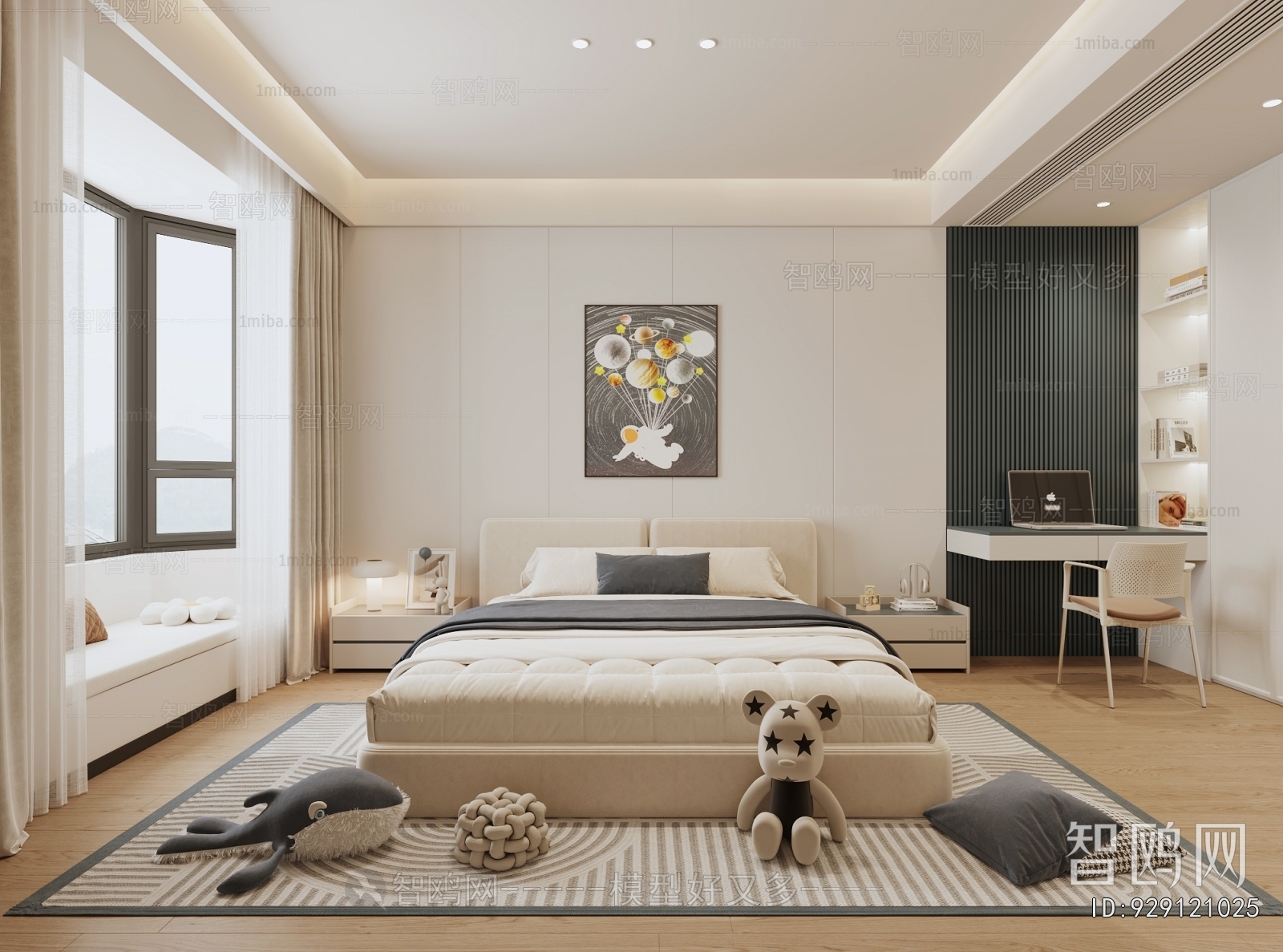 Modern Boy's Room And Son's Room