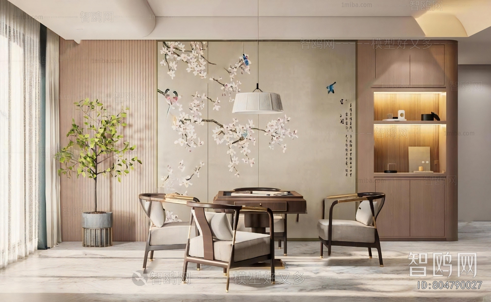 New Chinese Style Chess And Card Room