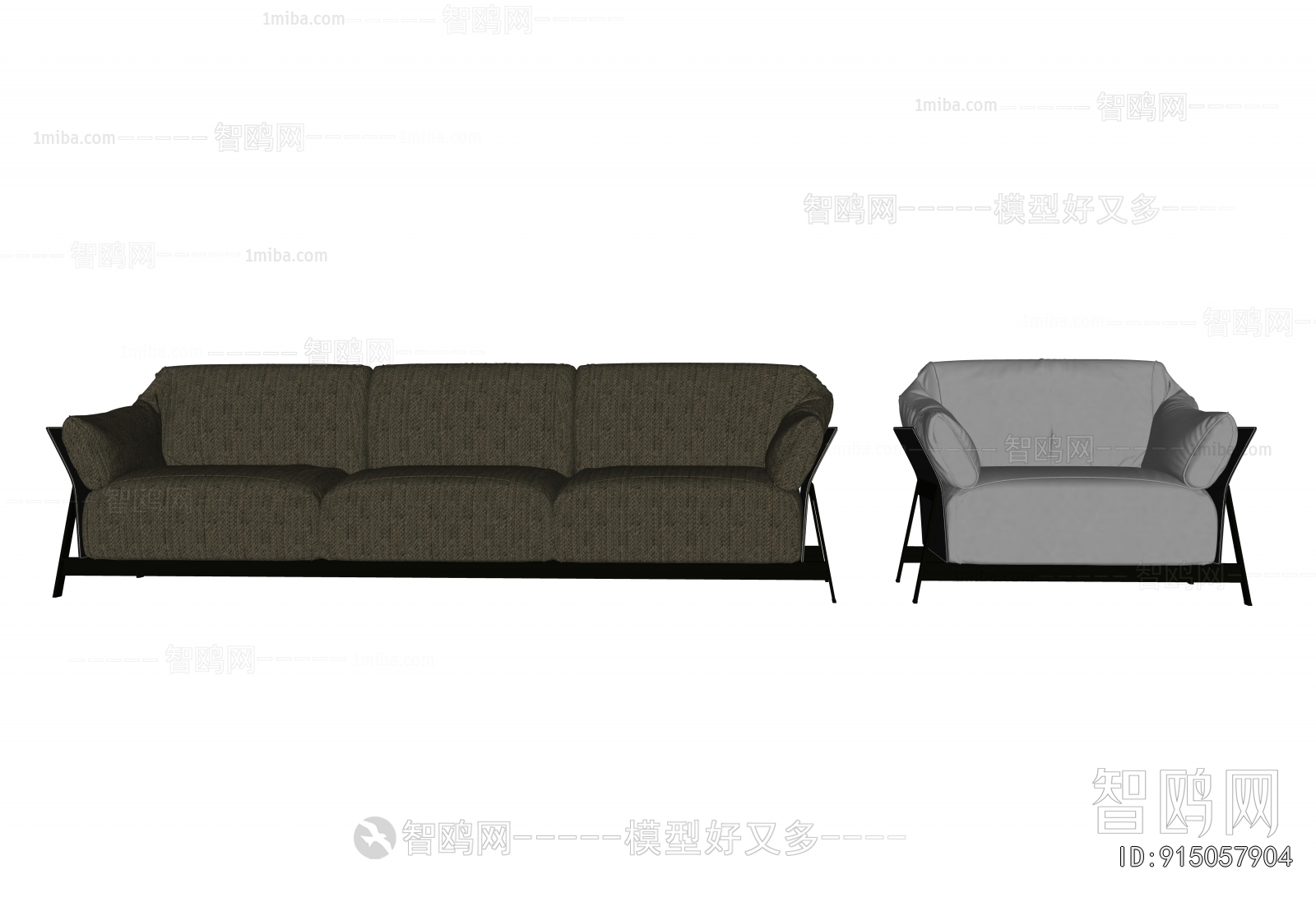 Modern Three-seat Sofa