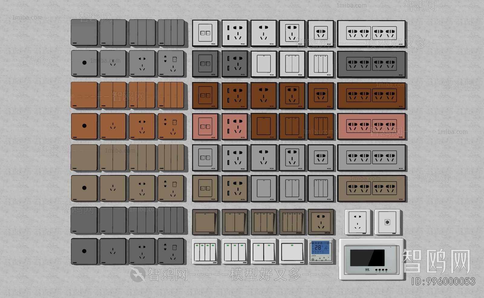 Modern Switch Socket Panel