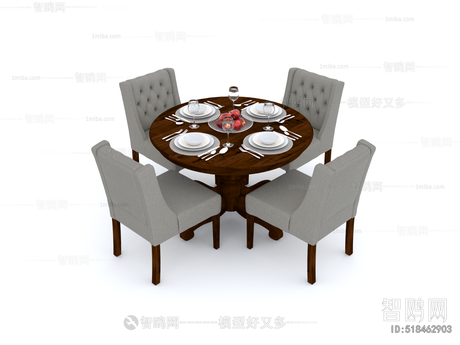 European Style Dining Table And Chairs