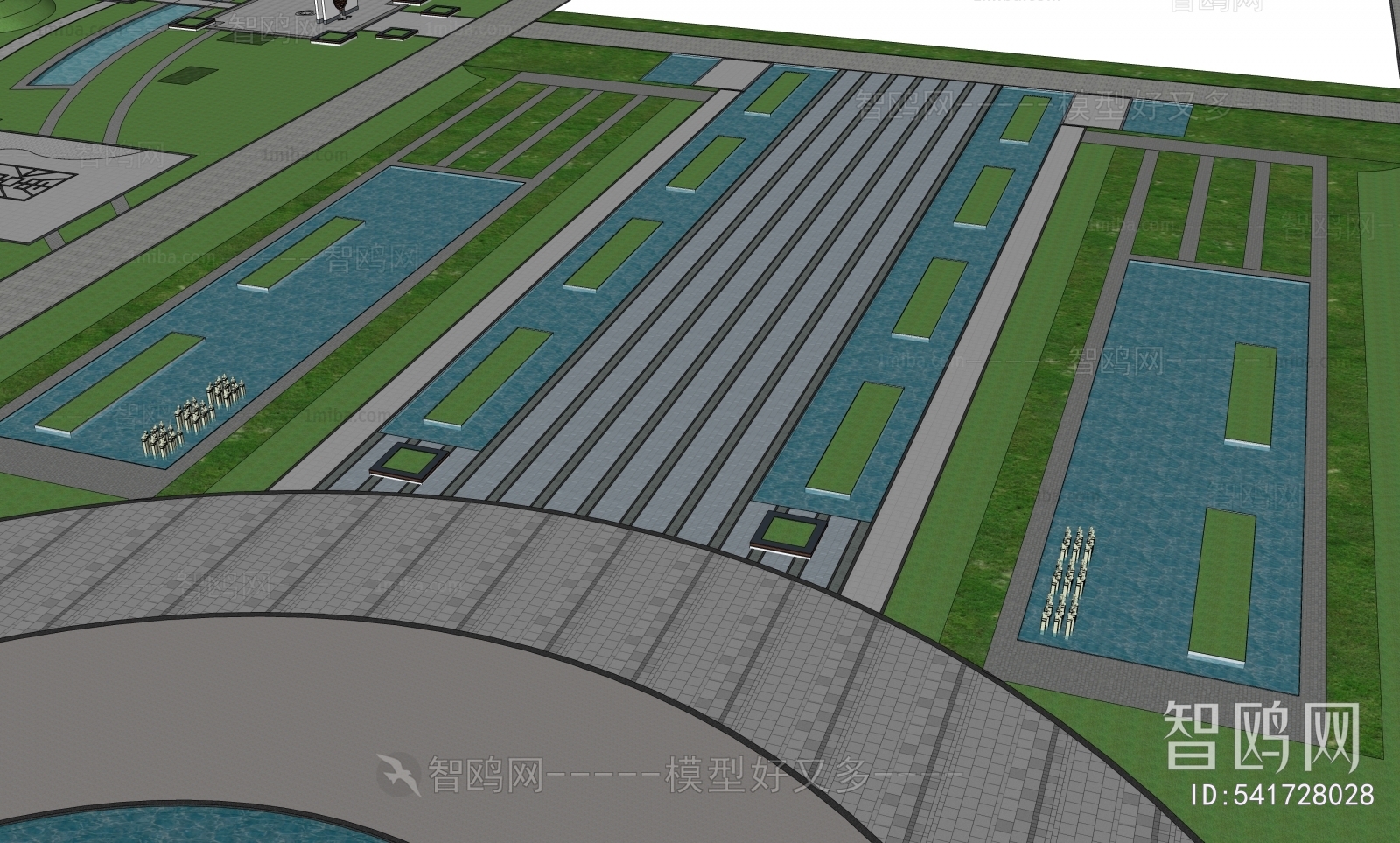 Modern Park Landscape