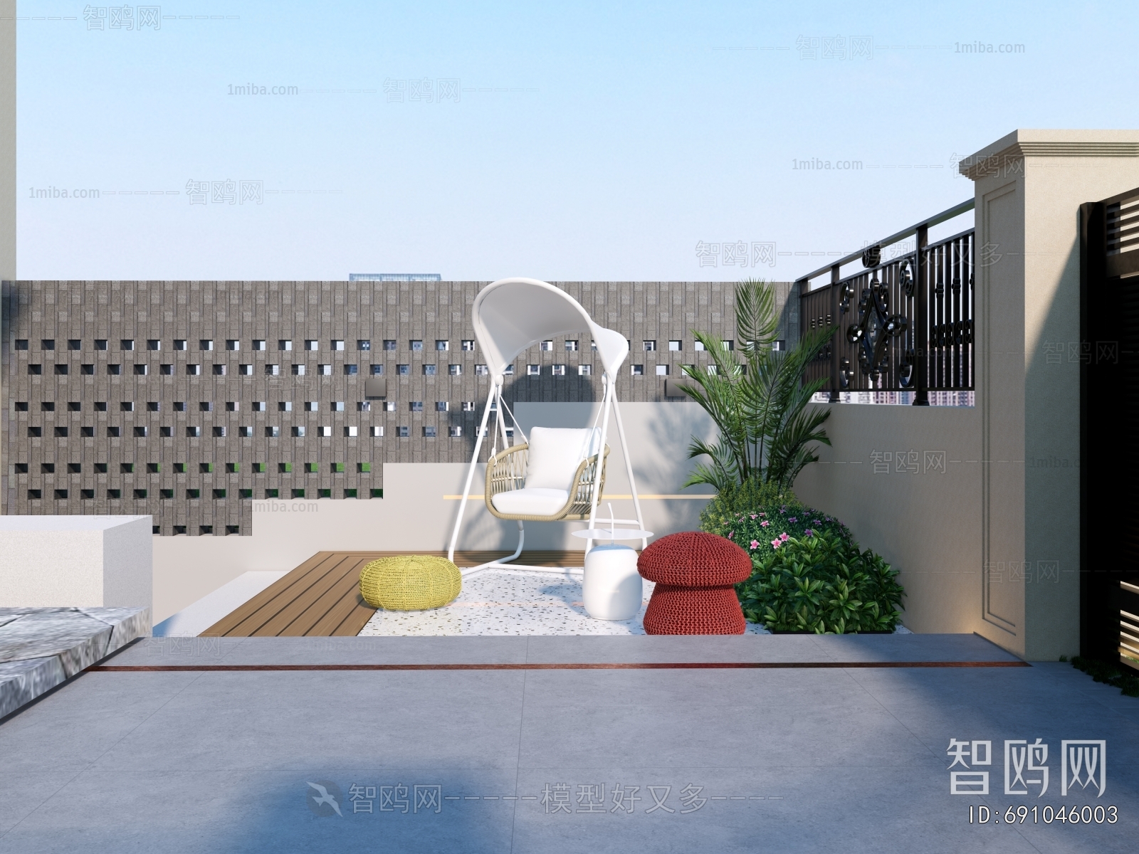 Modern Courtyard/landscape