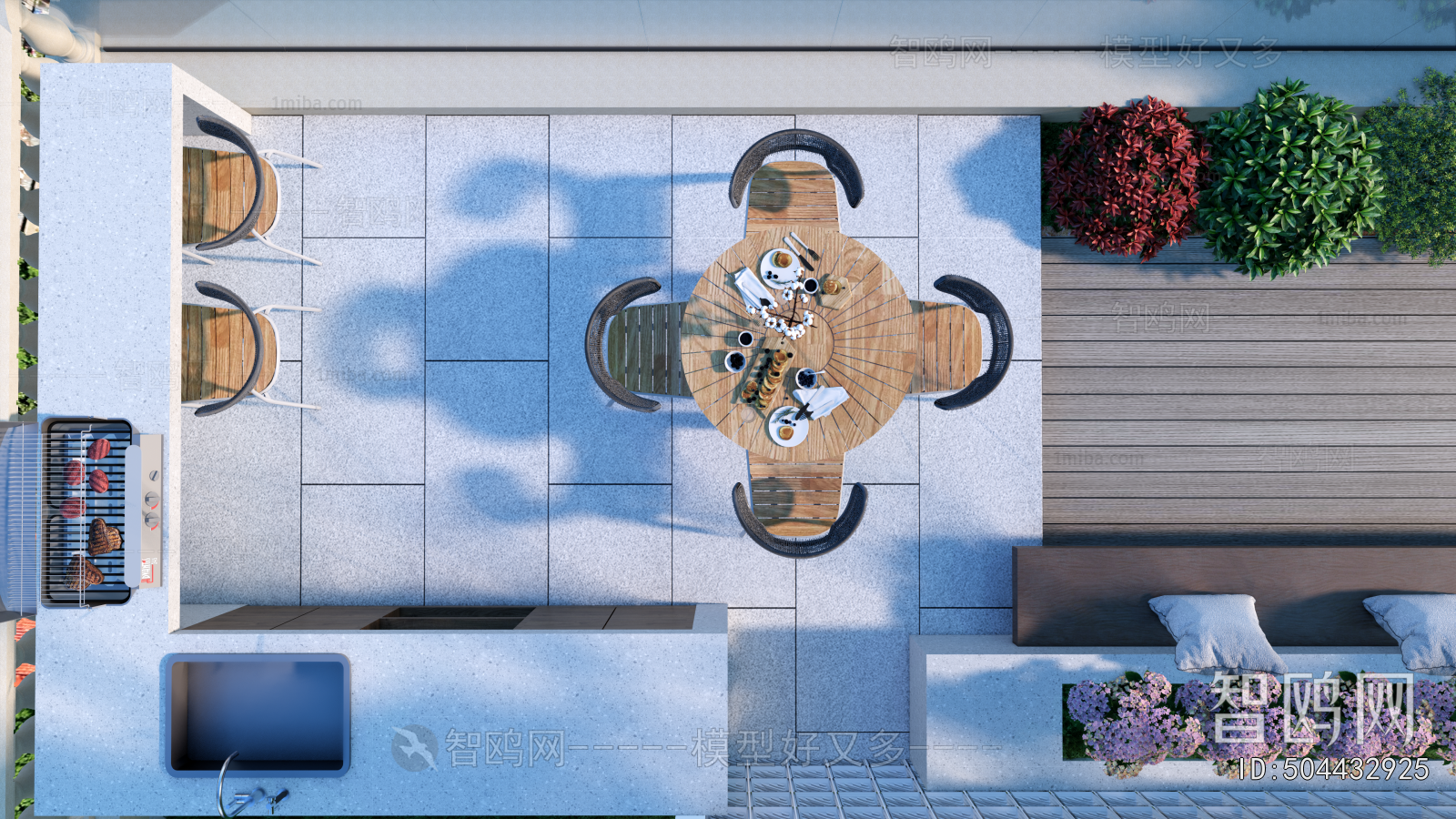 Modern Courtyard/landscape