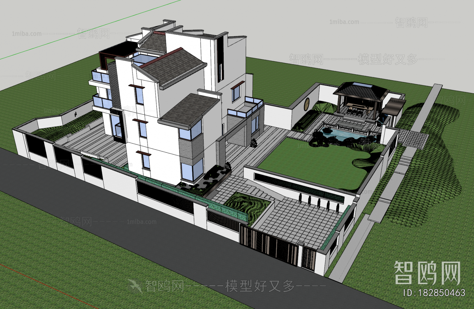 New Chinese Style Courtyard/landscape