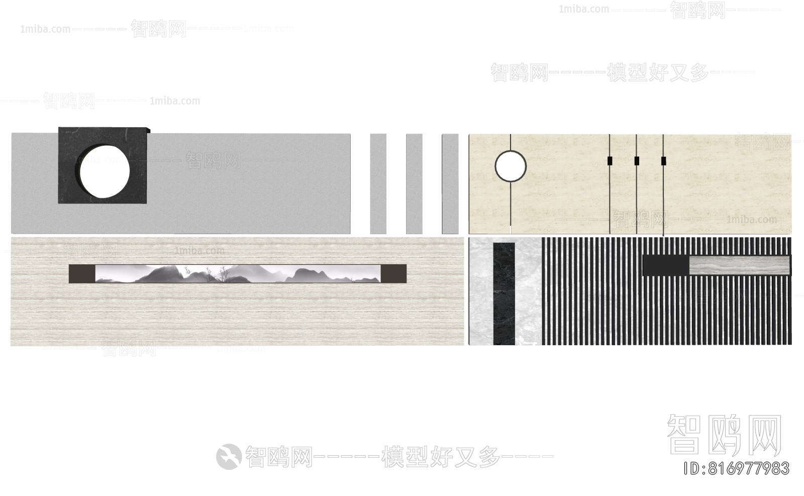 New Chinese Style Landscape Wall