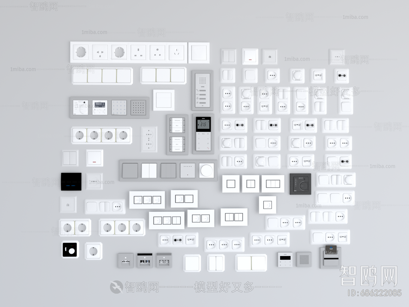 Modern Switch Socket Panel