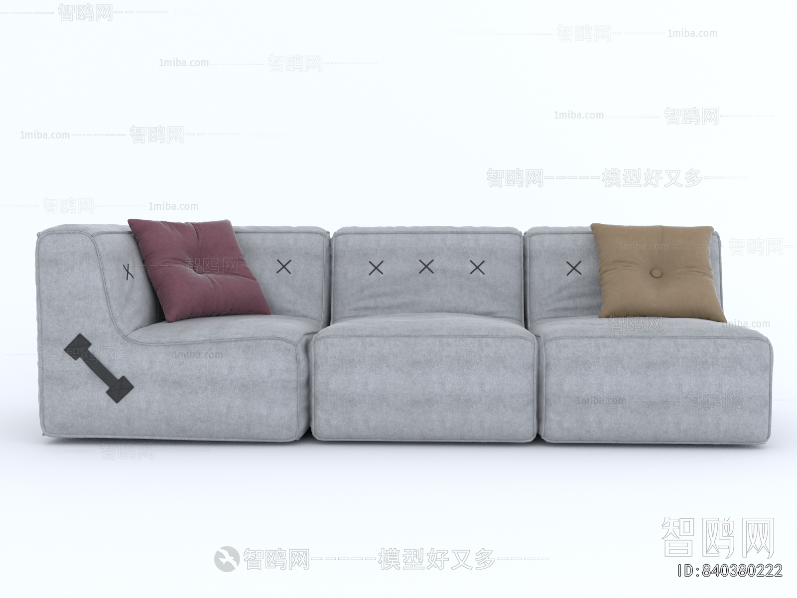 Modern Three-seat Sofa