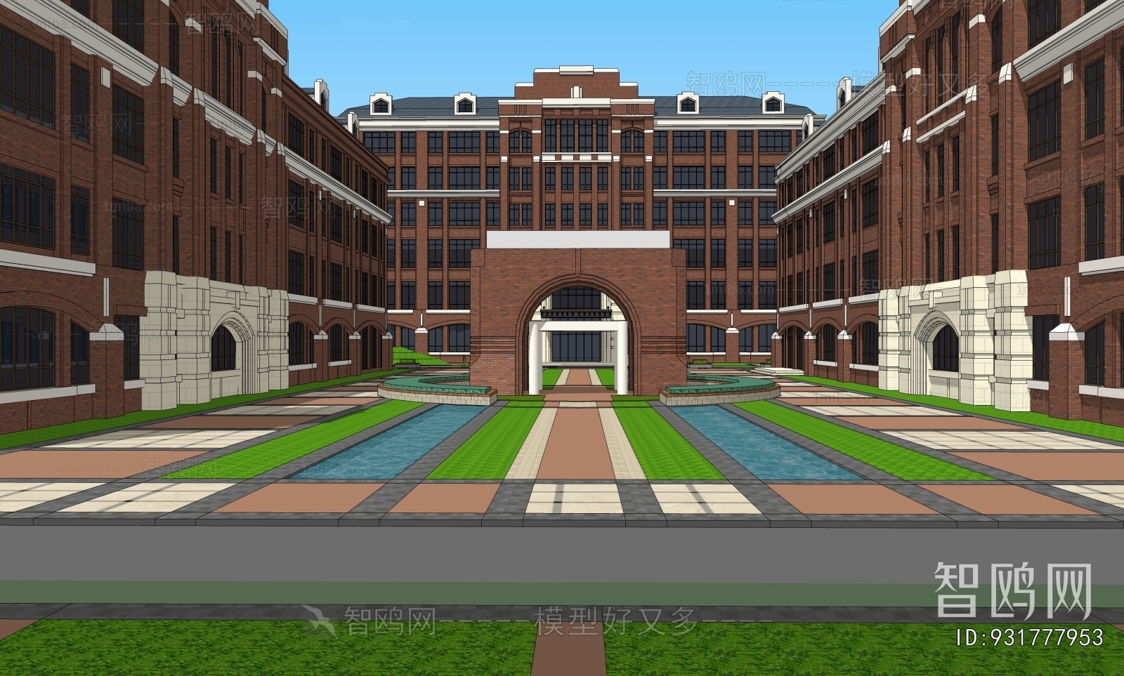 European Style School Building