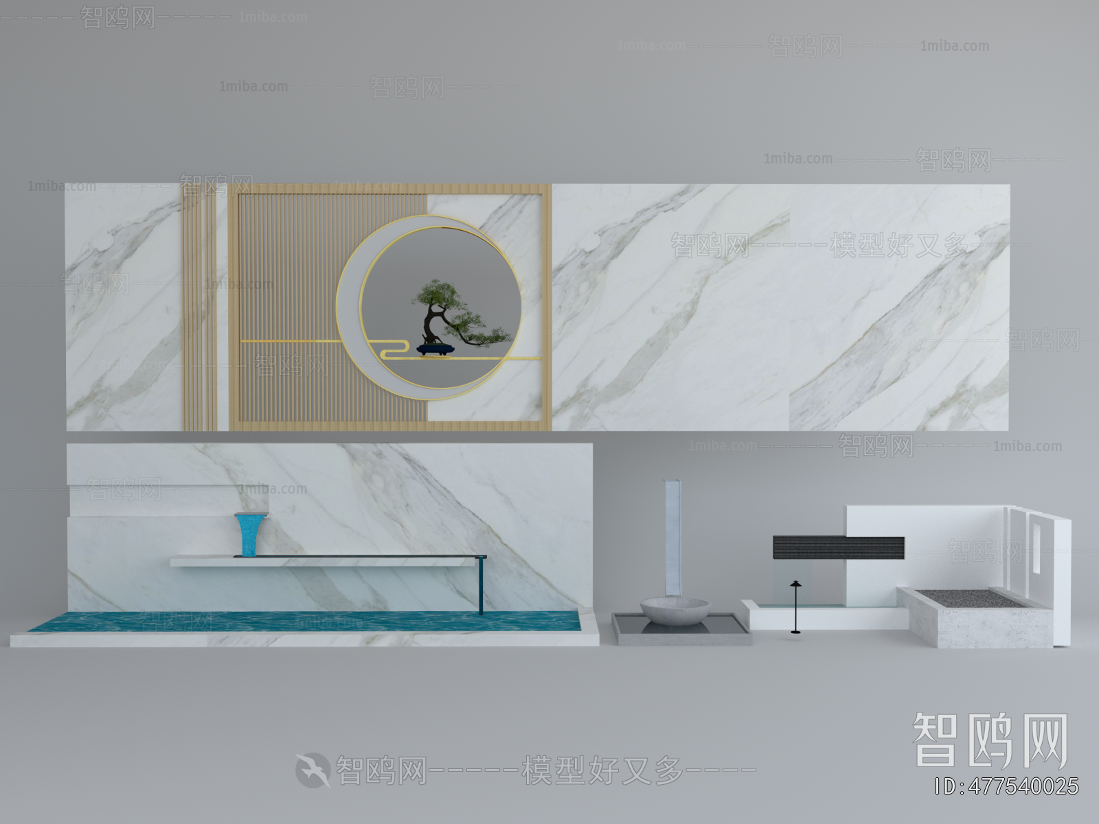 New Chinese Style Landscape Wall