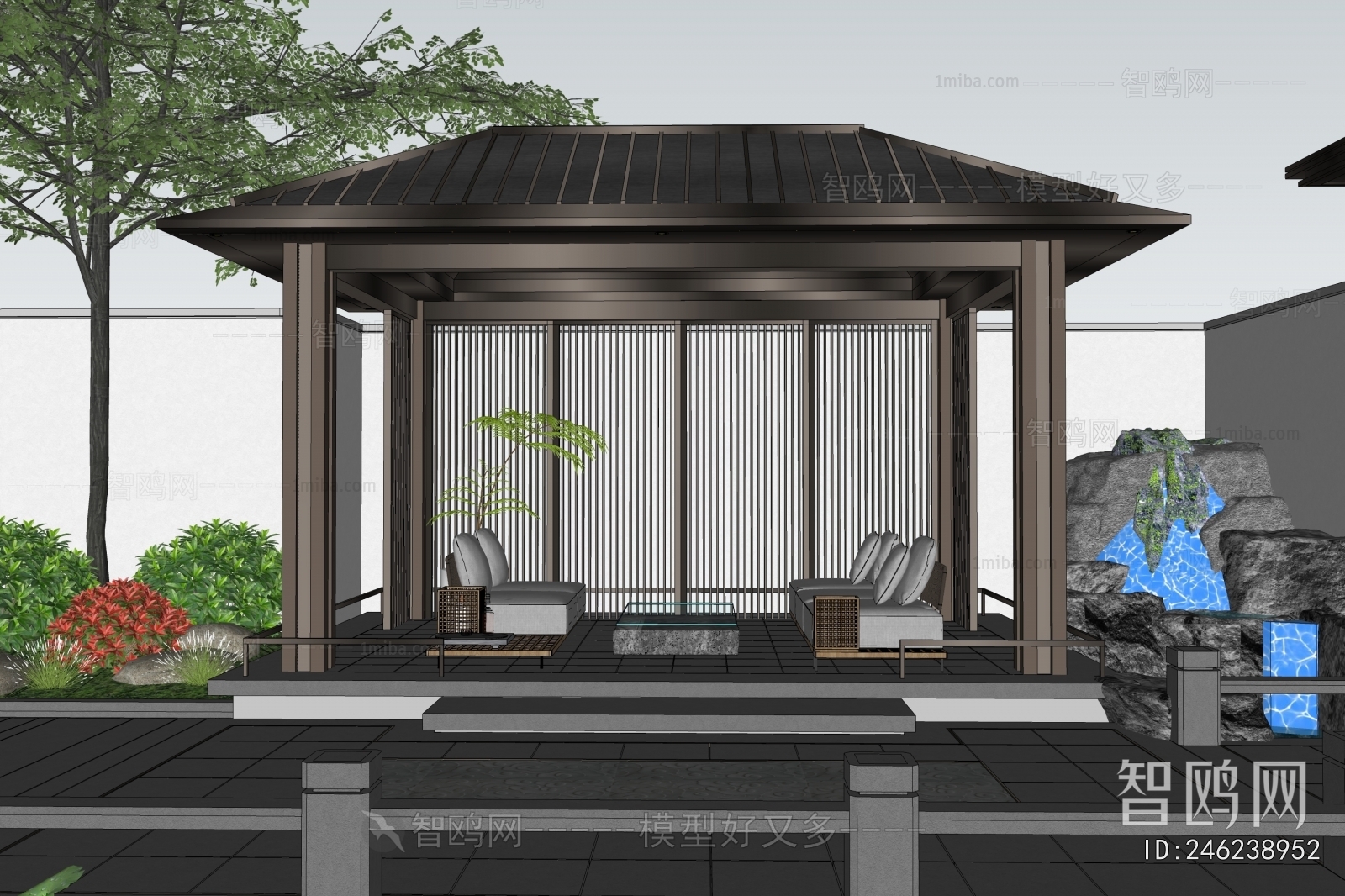 New Chinese Style Courtyard/landscape