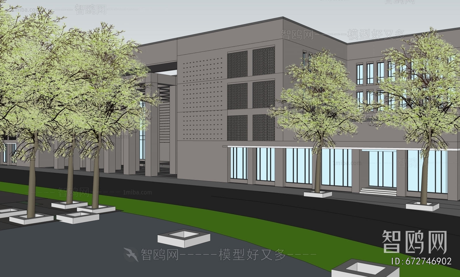 Modern School Building