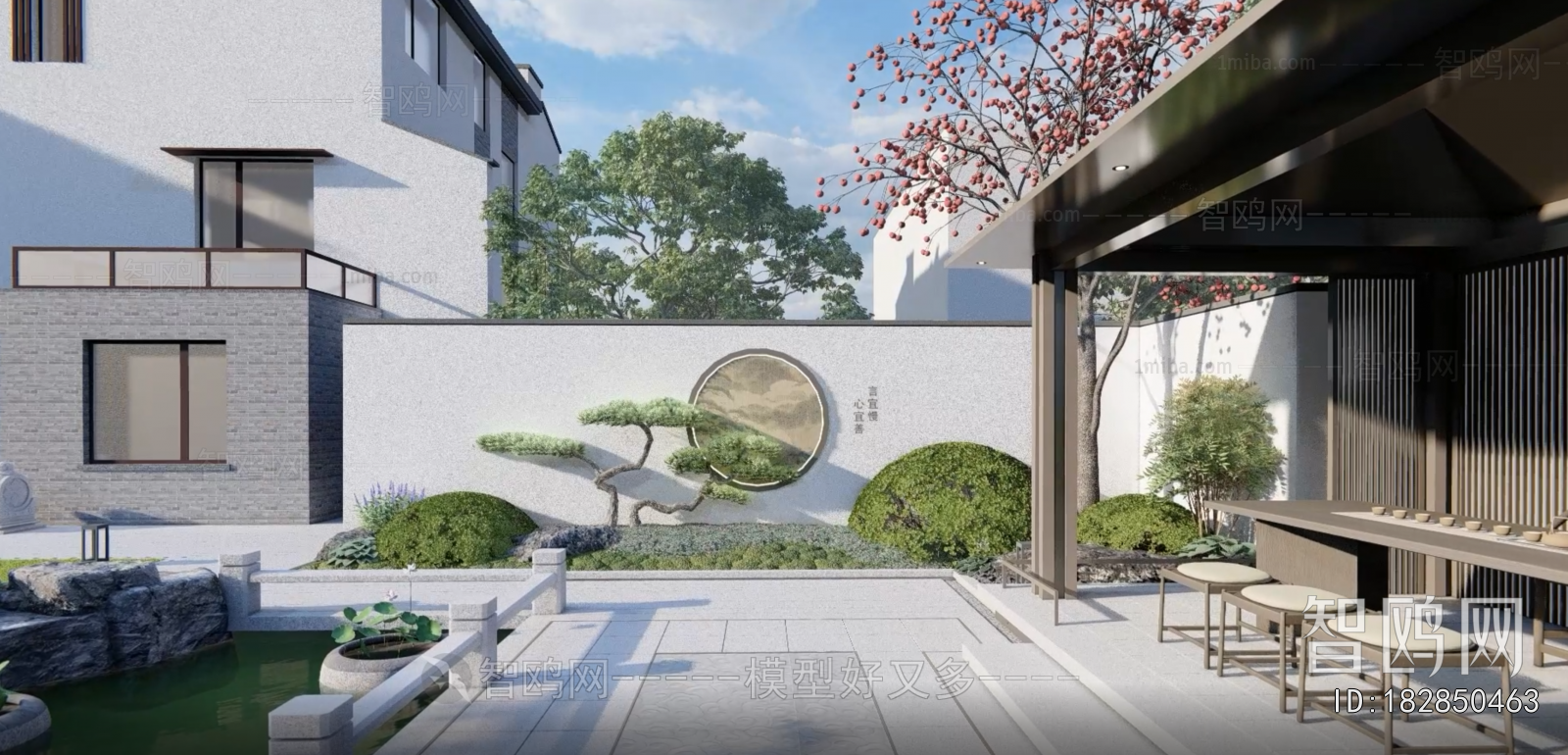 New Chinese Style Courtyard/landscape