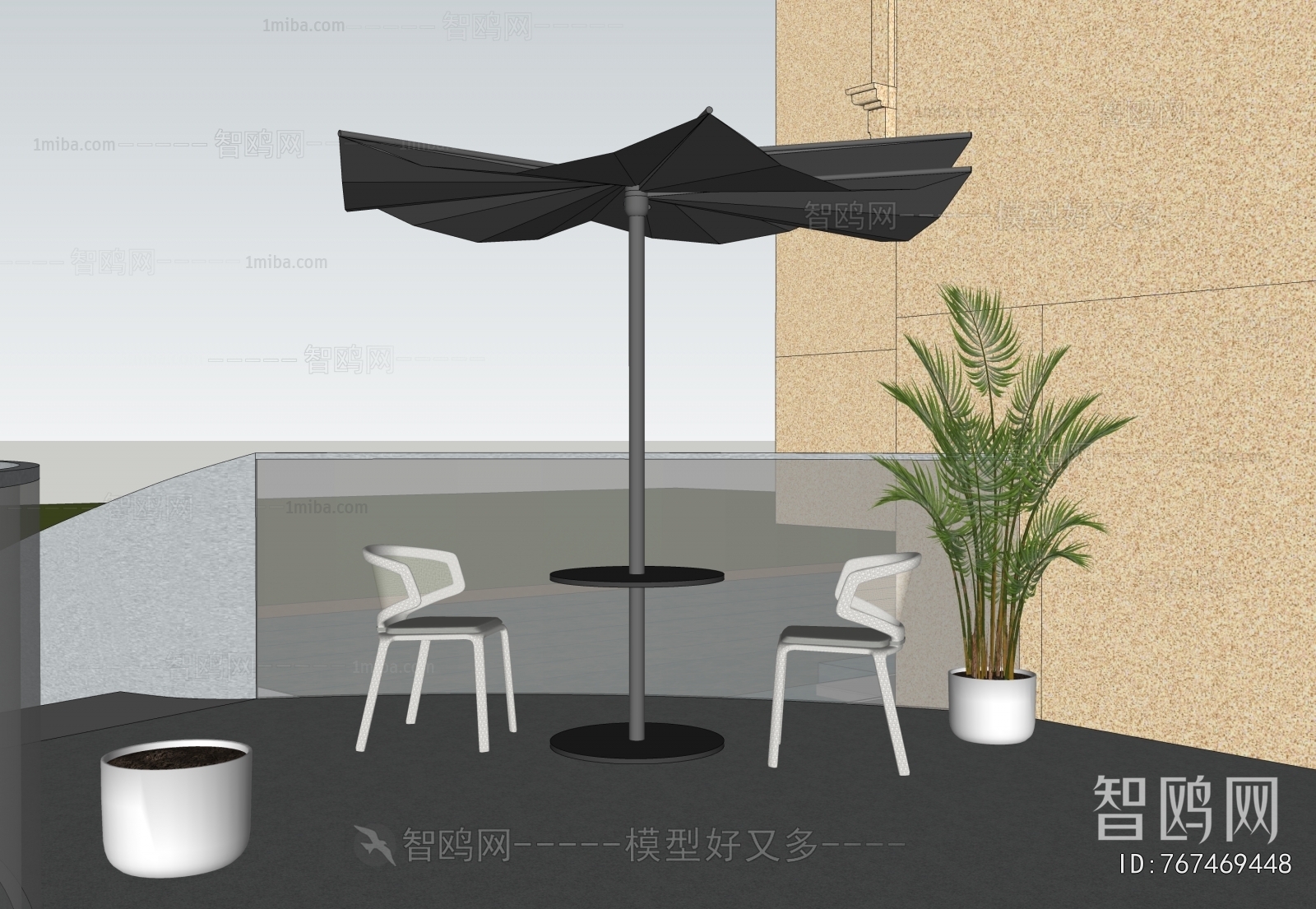 Modern Courtyard/landscape