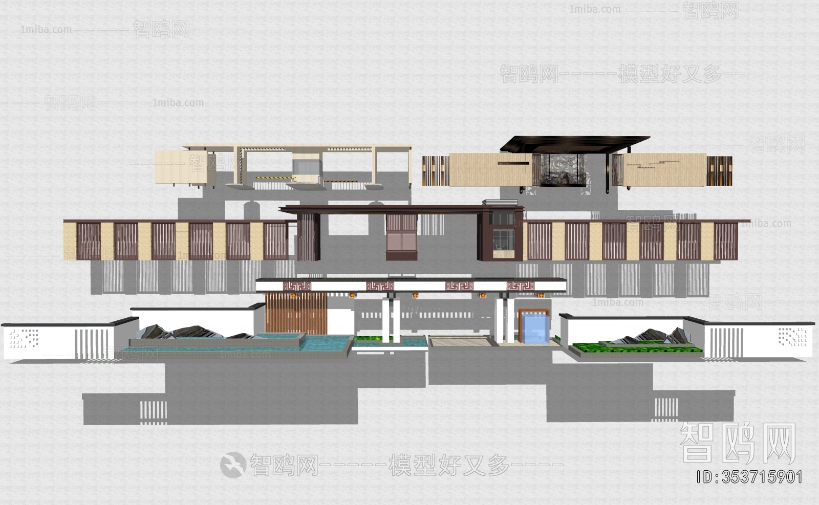 New Chinese Style Gate