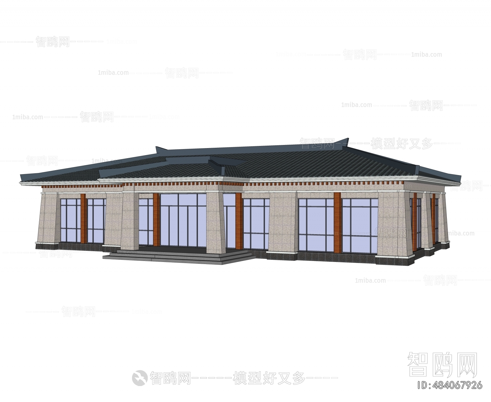 New Chinese Style Architecture Of Artistic Style