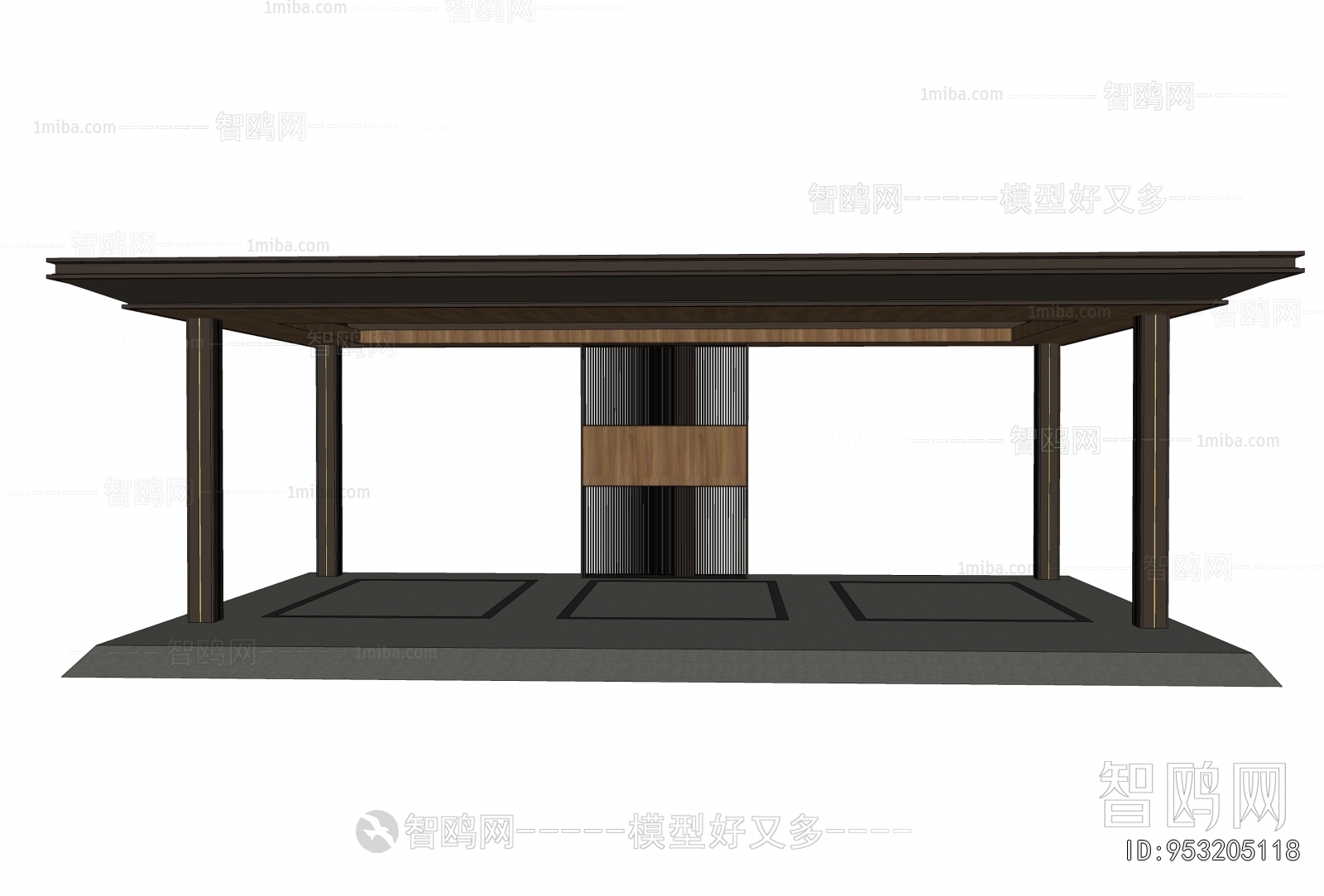 New Chinese Style Outdoor Parking Lot