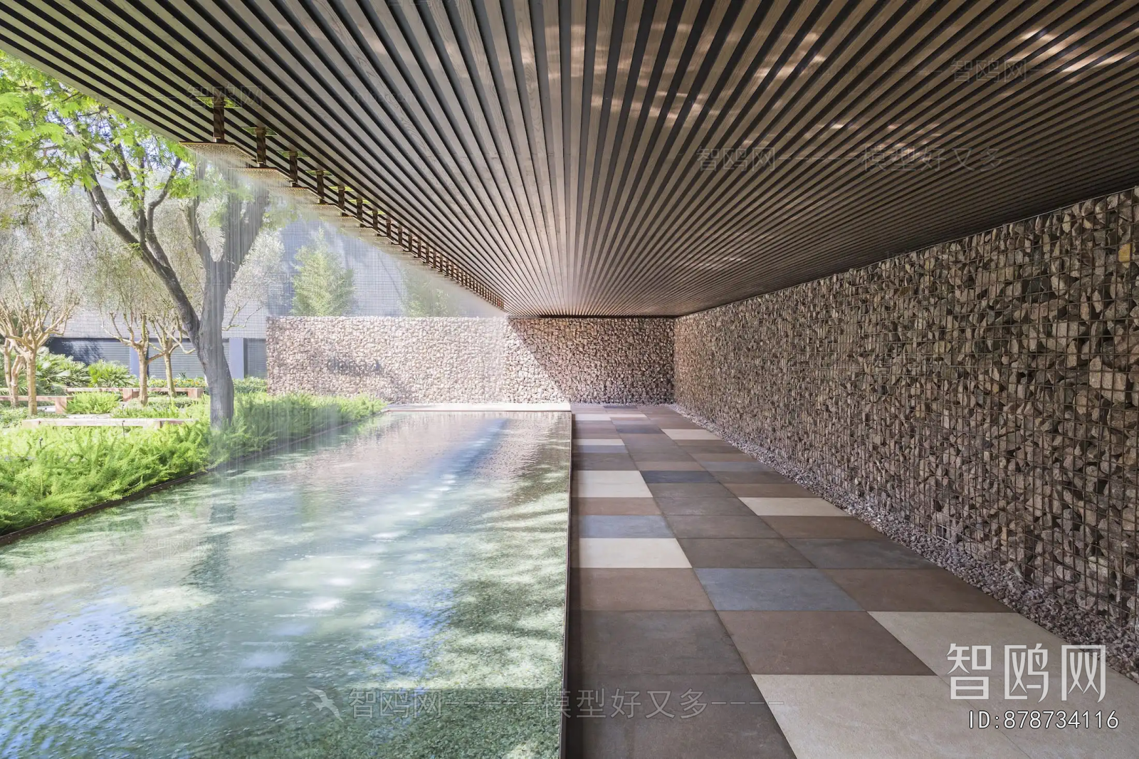 Modern Park Landscape