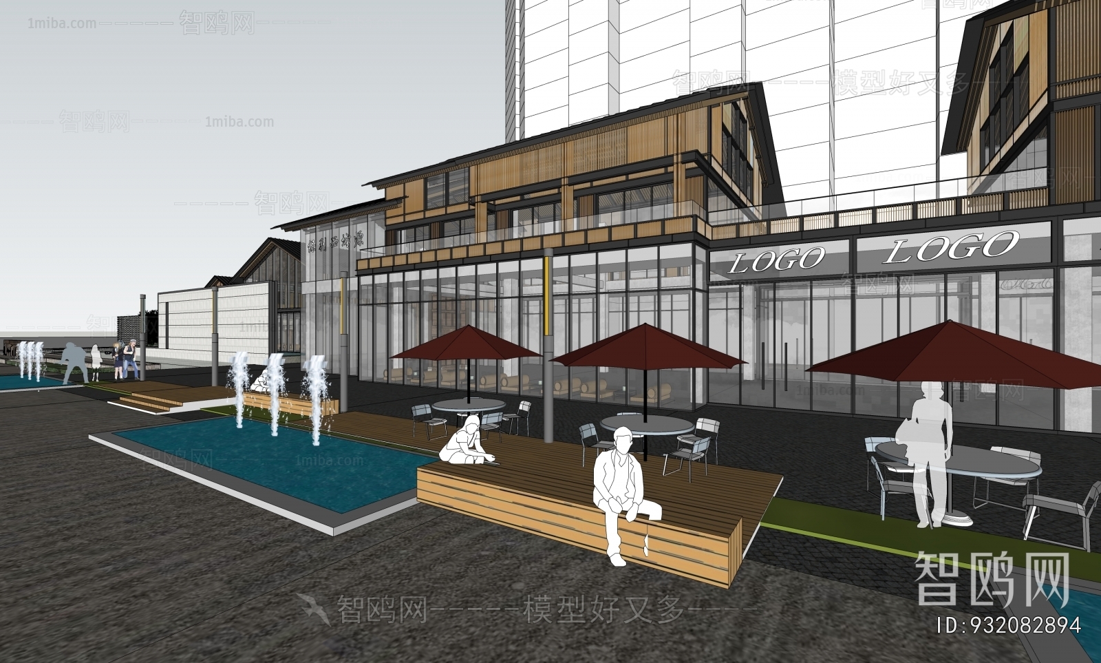 New Chinese Style Commercial Street