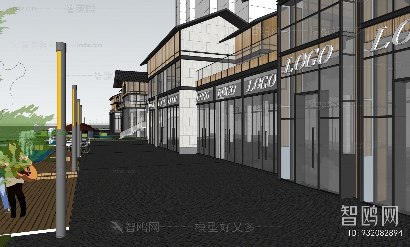 New Chinese Style Commercial Street