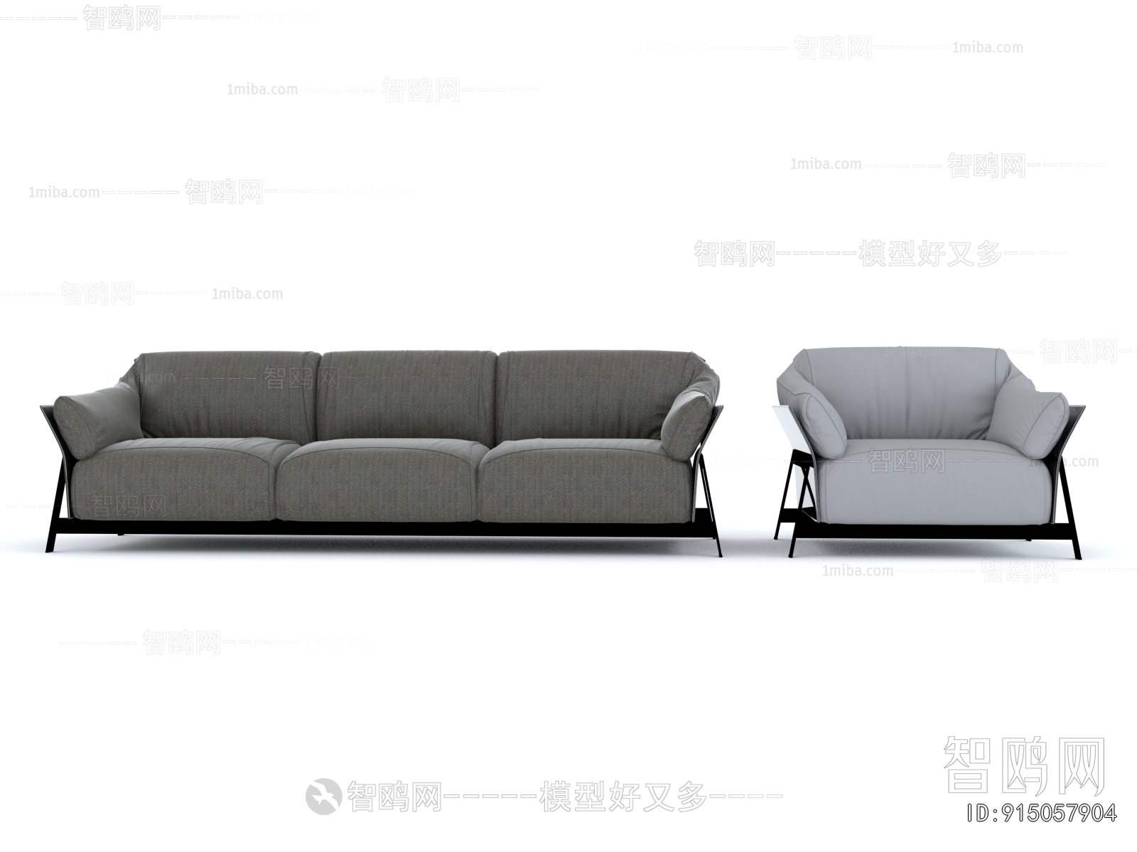 Modern Three-seat Sofa