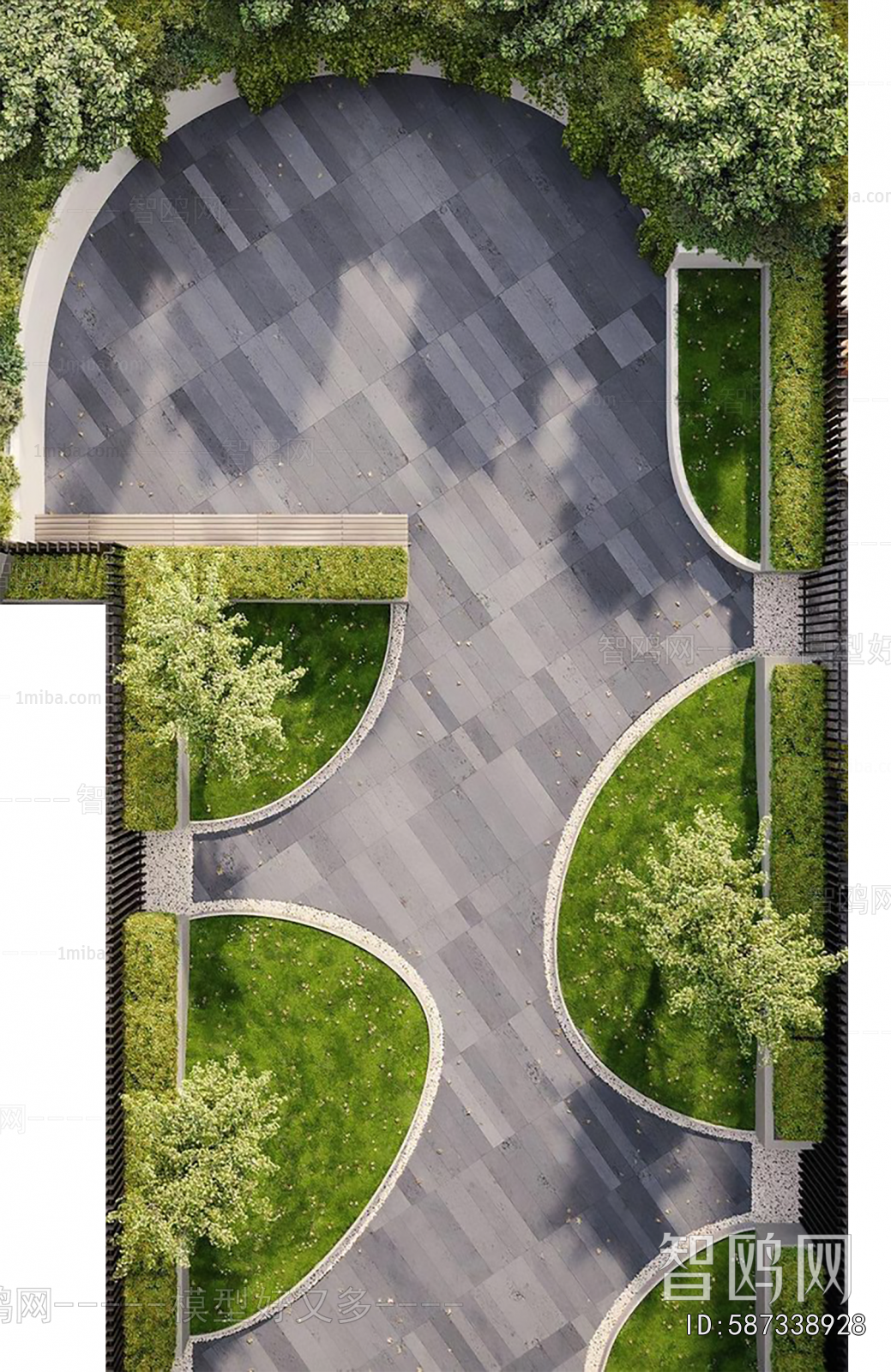 Modern Park Landscape