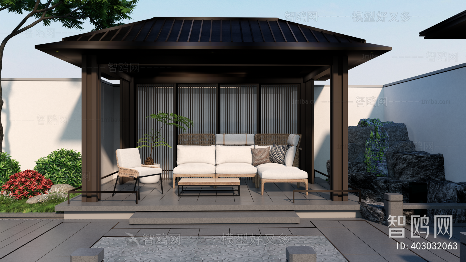 New Chinese Style Courtyard/landscape