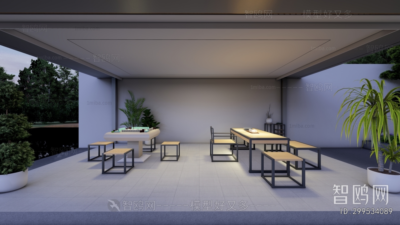 Modern Courtyard/landscape