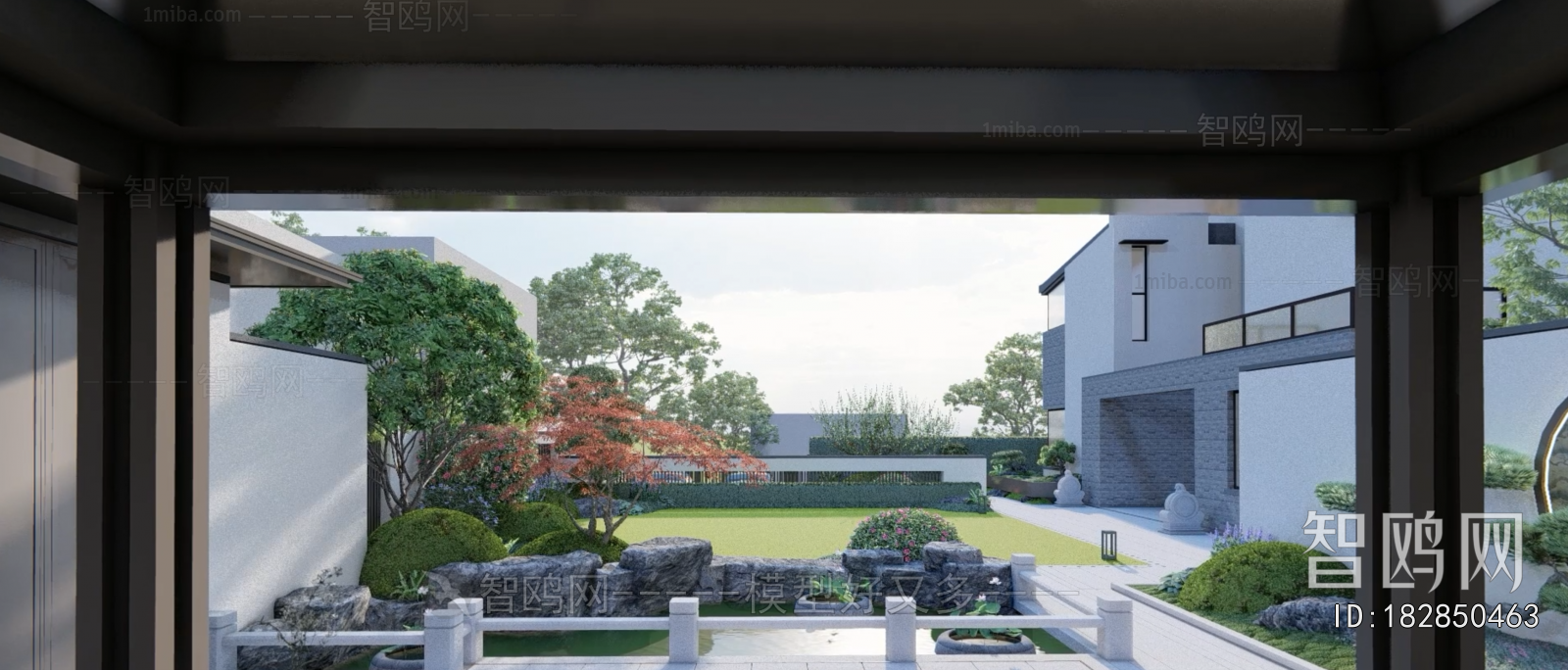 New Chinese Style Courtyard/landscape