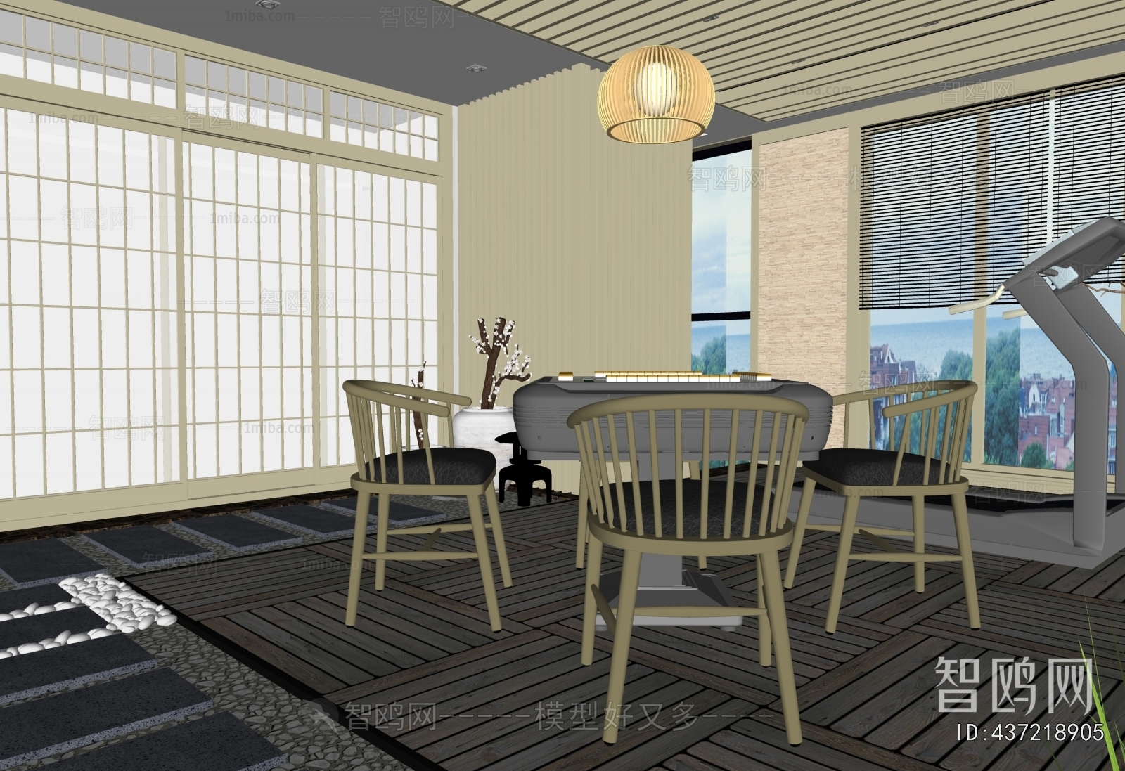 Japanese Style Chess And Card Room