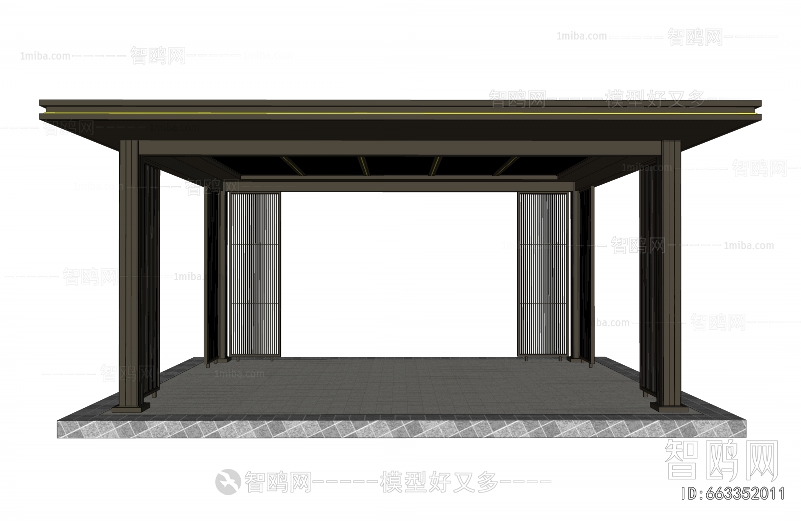 New Chinese Style Outdoor Parking Lot